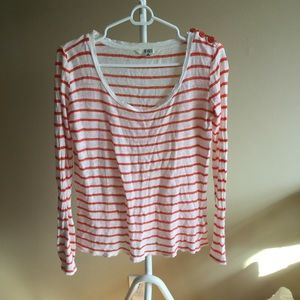 BB DAKOTA 100% linen stripe top